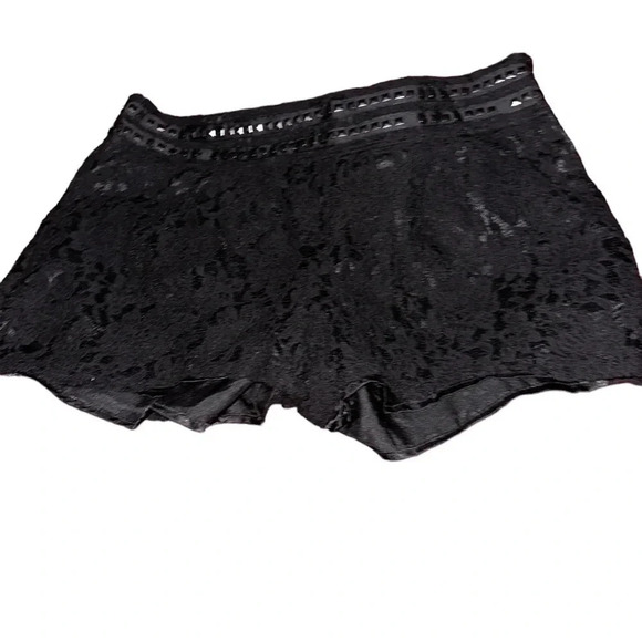 Baby phat Black Lace satin studded waist Shorts Sz 9 - Picture 12 of 12